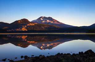 South Sister over Sparks Lake-9850